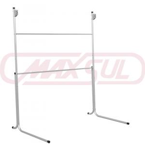 Estrutura em tubos de alumínio anodizado de diâmetro 19,05mm e espessura 1,6 mm